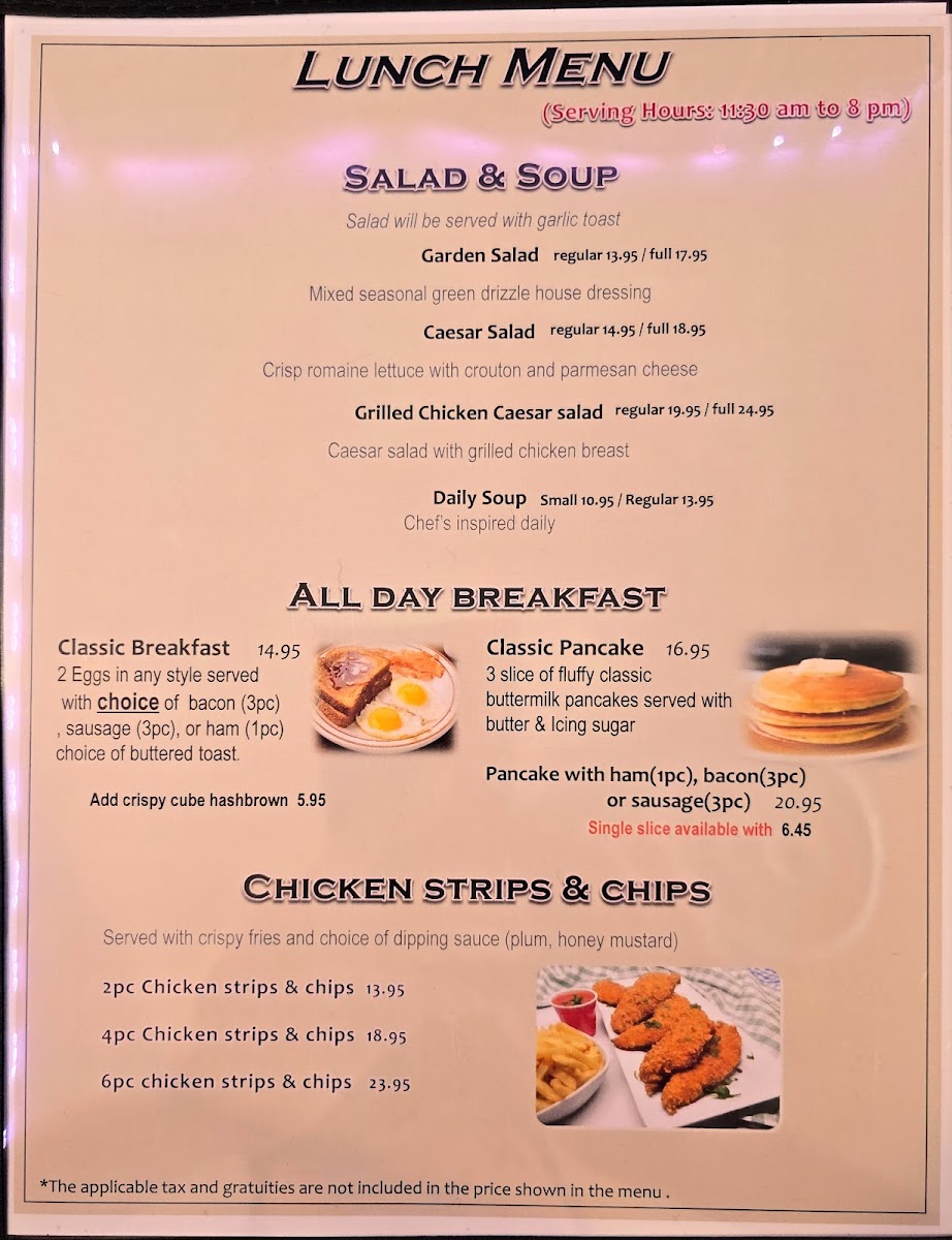 Lakeview Restaurant Menu - Image 4